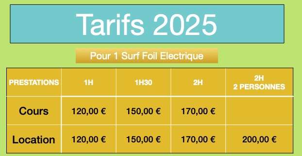 Tarifs