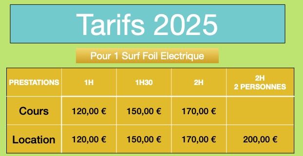 Tarifs